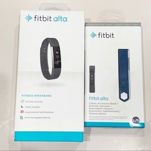 1 Fitbit Alta Fitness Tracker with Extra Band - LG